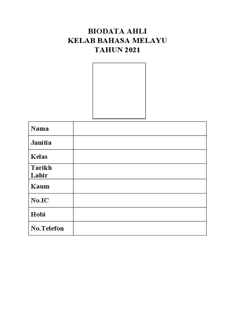 Biodata Ahli | PDF