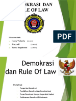 DEMOKRASI DAN RULE OF LAW