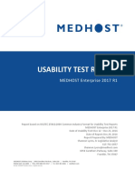 MEDHOST Usability Report Enterprise 2017R1 1