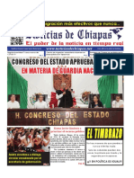 Periódico Noticias de Chiapas, Edición Virtual Miércoles 19 de Octubre de 2022