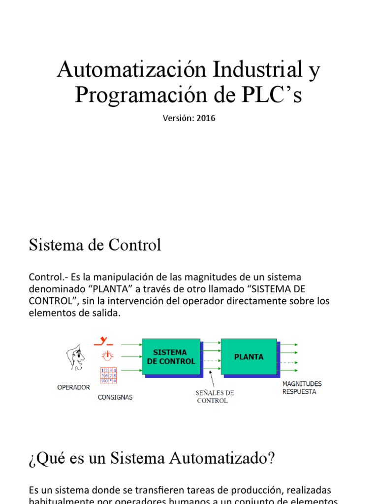 Programación y Automatización de PLCs | PDF | Controlador lógico ...