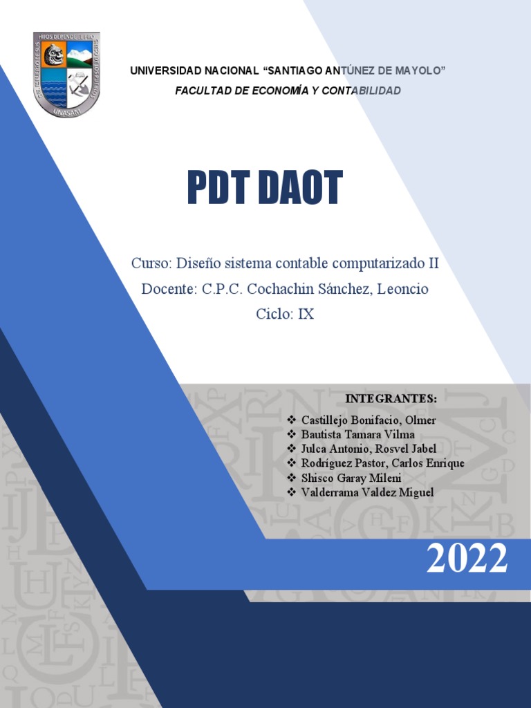 Guía sobre la DAOT y PDT 3500 | PDF | Regulación