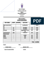 BE Form 5 RECORD OF DONATIONS RECEIVED