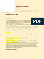 Hipersensibilidad: tipos I-IV mediados por anticuerpos e inmunocomplejos