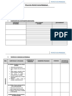 Esquema de Proyecto de Aprendizaje Primaria 2020