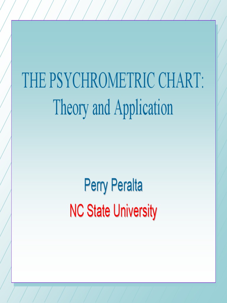 Psychometric Chart | PDF | Humidity | Applied And Interdisciplinary Physics