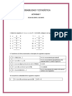 Probabilidad Y Estadística: Actividad 7