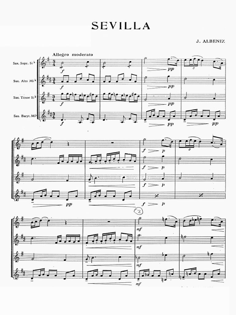 Sevilla Saxophone Quartet PDF