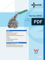 Series 4413: Zetco Watermarked 3-Way L Port Stainless Steel Ball Valve