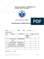 Report Experiment 1 Chemistry Laboratory