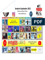 Calendario Rosa Fitness Septiembre 2022