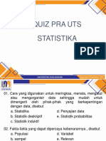 Quiz Pra Uts Statistika