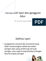 Herbal Anti Nyeri Dan Gangguan Tidur Dalam Kebidanan