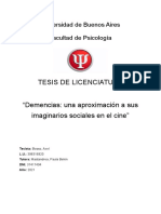 Tesis de Licenciatura: Universidad de Buenos Aires Facultad de Psicología