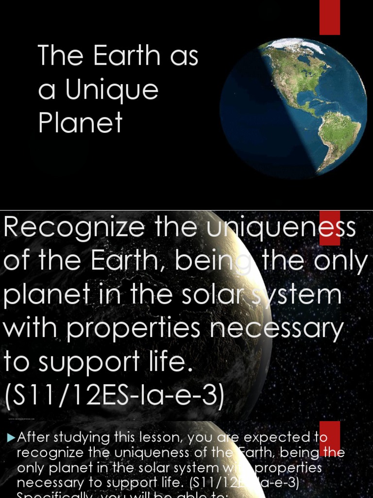 Earth's Unique Life-Sustaining Properties | PDF | Earth | Atmosphere
