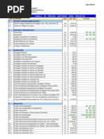 Tabela de Preços Projetos DNIT