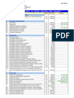 Tabela de Preços Projetos DNIT