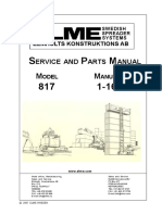 Elmhults 817 Spreader Systems Service Manual