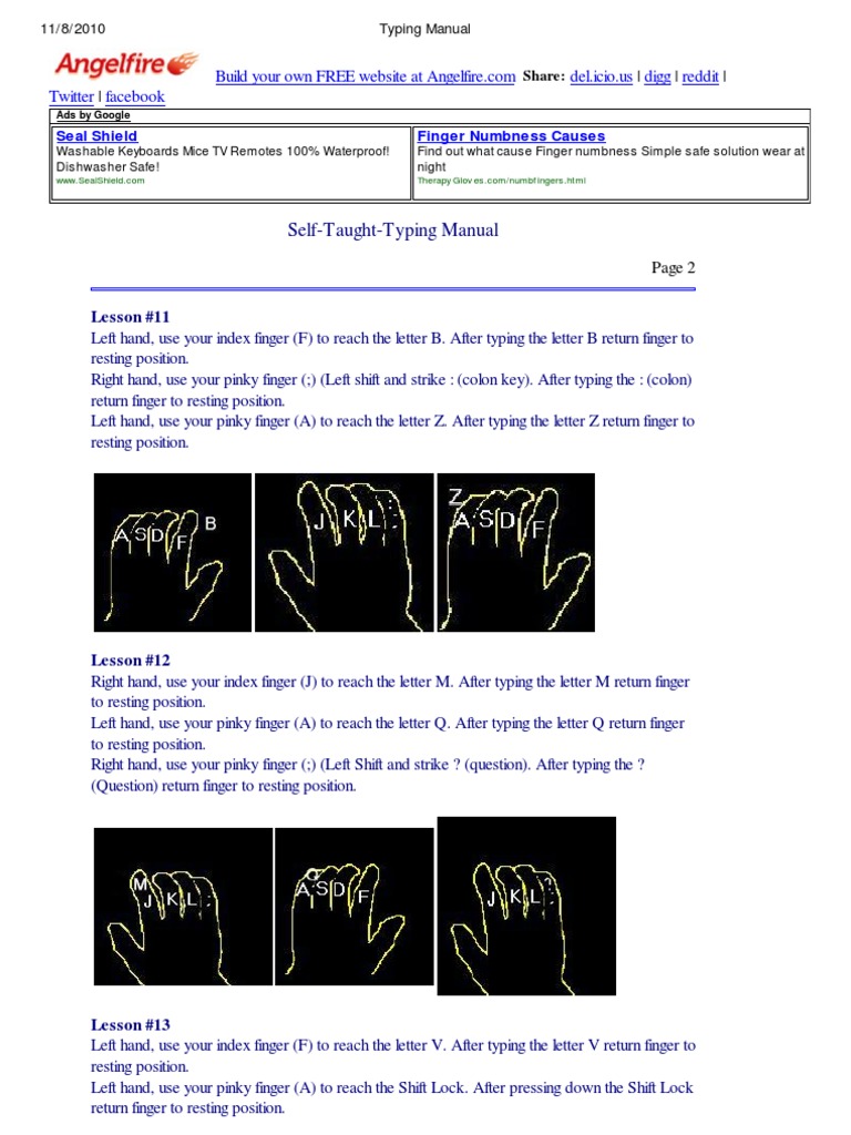 Typing Manual | PDF
