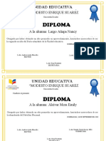 Certificados de mérito estudiantil