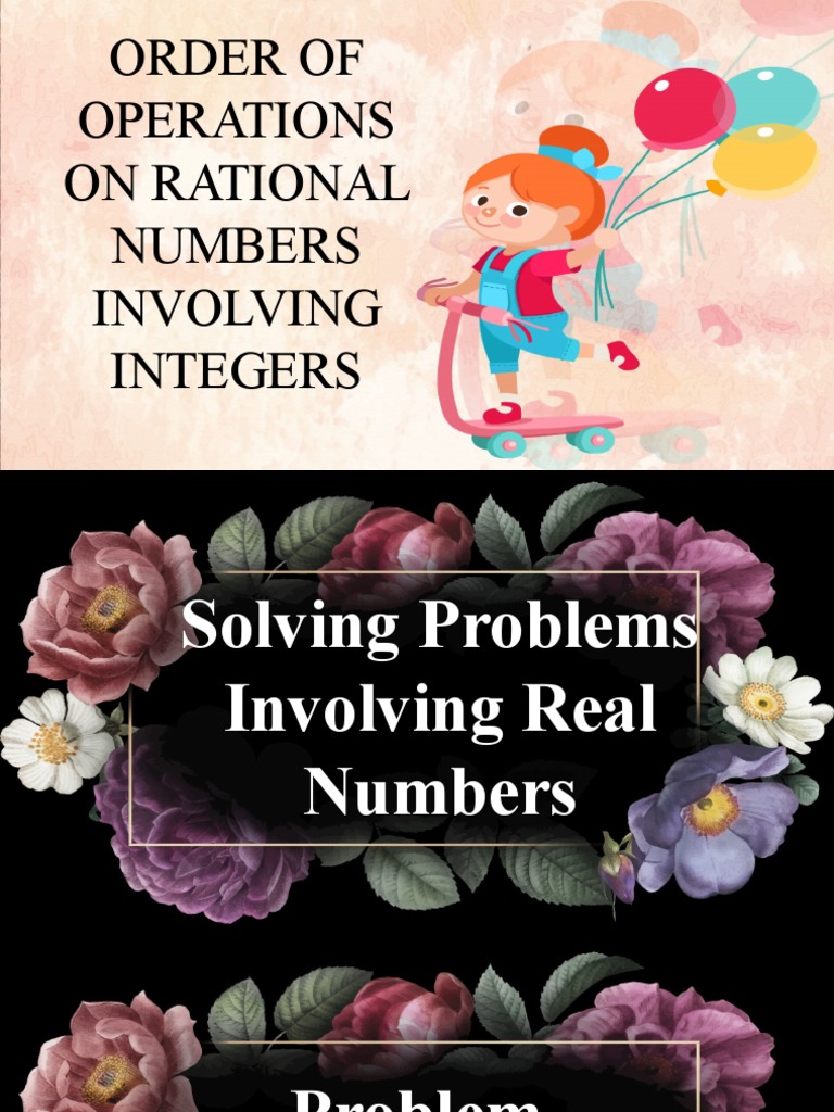 Order of Operations with Rational Numbers | PDF | Multiplication ...