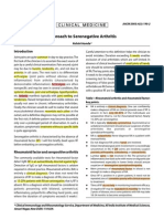 Approach To Seronegative Arthritis