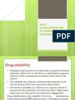 Drug Solubilisation and It'S Implication in Formulation