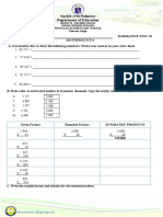 FIRST QUARTER SUMMATIVE TEST (2020-2021) New