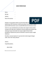 Surat Pernyataan Tidak Mendaftar BPJS KS