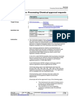 Work instruction processing chemical approvals.