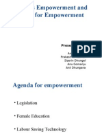 Women's Empowerment and Agenda For Empowerment