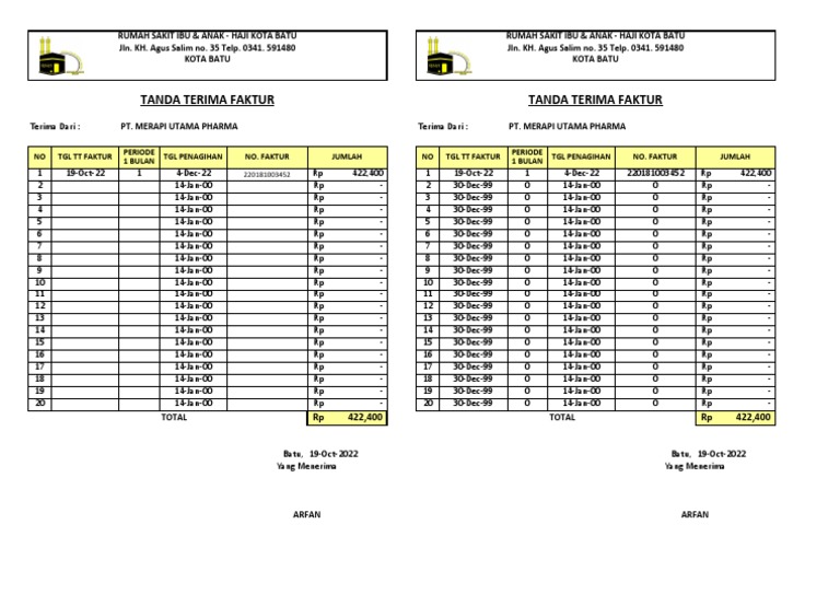 Tanda Terima Faktur PDF