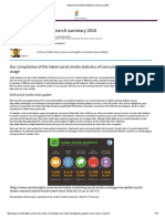 Global Social Media Research Summary 2016