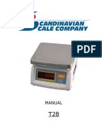 T-Scale Calibration T28 Scandinavian Scale Company T28 User Manual _ Manualzz