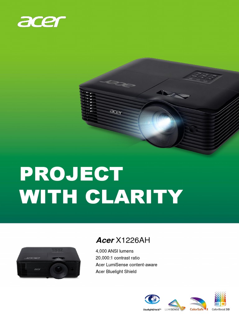 Acer X1226ah | PDF | Hdmi | Color