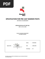 Specification For Marker Posts