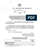 Regulamentului privind salarizarea angajaților din instituțiile medico-sanitare publice încadrate în sistemul asigurării obligatorii de asistență medicală, aprobat prin Hotărârea Guvernului nr. 837:2016