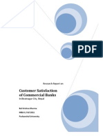 Research On Customer Satisfaction of Commercial Banks