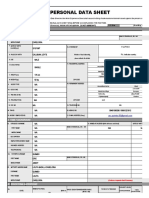 How to Fill Out a Personal Data Sheet