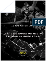 Hong Kong Watch Press Freedom Report 2022