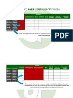 Instructivo Reportes Dieta - Ejercicio