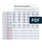 Fiche de Suivie de Réalisation Des Dessins Techniques: Ouvrages Hydrauliques