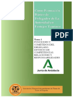 TEMA 1 CURSO BASICO DELEGADOS DE LA AUTORIDAD JUNTA DE ANDALUCIA 2020 - Funciones y Cometidos