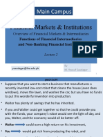 FI - M Lecture 2-Overview of Financial Markets - Intrmediaries