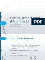 Control dimensional și Metrologie Curs 3-4