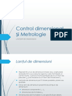 Control Dimensional Și Metrologie Curs 14