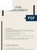 LEVEL MEASUREMENT METHODS