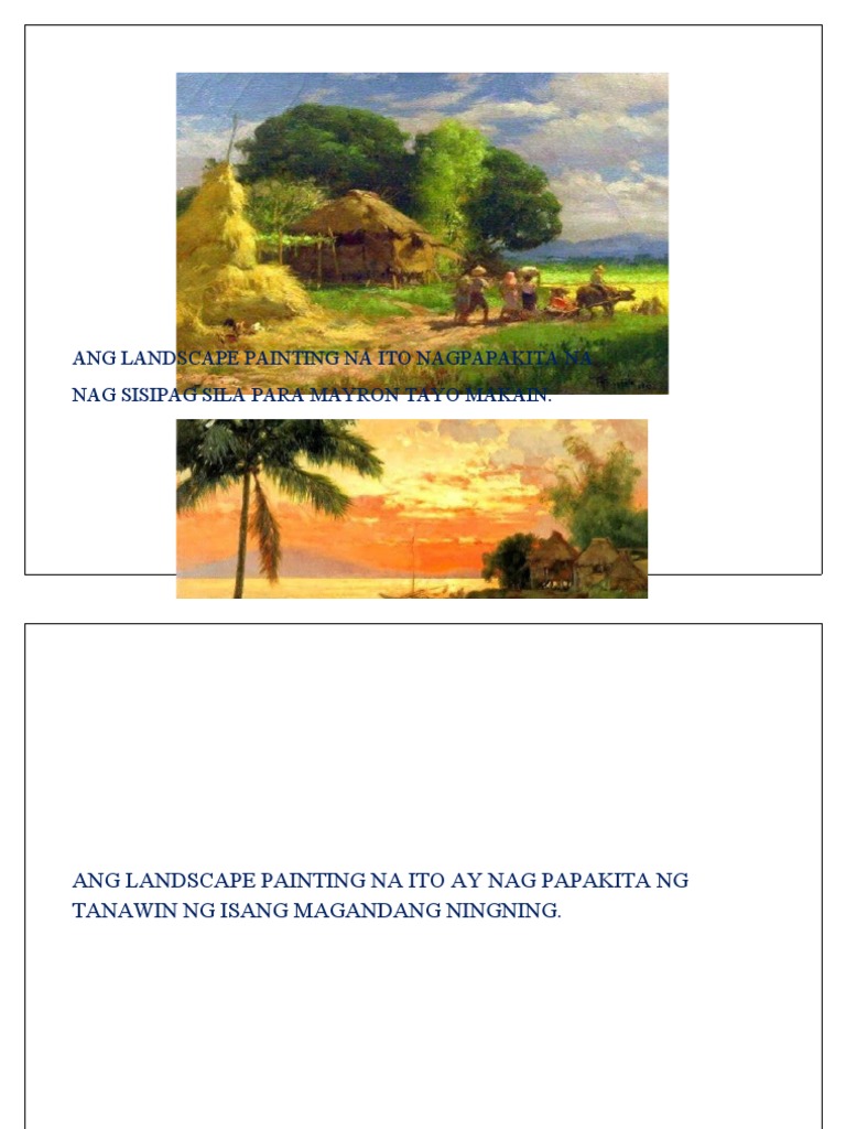 Ang Landscape Painting Na Ito Nagpapakita Na PDF