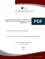 A Igualdade de Oportunidades de Genero Na Administracao Publica Estudo de Caso Da Integracao Do Genero Feminino Na GNR