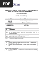 Csi ZG520 Course Handout